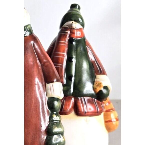 Christmas Carroling/Bell Ringer Snowmen - 9" - Set of 3 - Picture 4 of 4